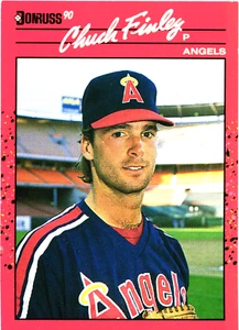 1990 - Donruss --- Chuch Finley -- Card # 344 --- Los Angeles Angels - Picture 1 of 2