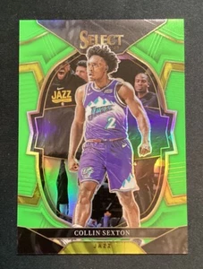 2022-23 Select Concourse Neon Green Prizm /75 Collin Sexton #23 Utah Jazz - Picture 1 of 3
