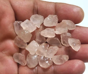 100% quarzo rosa naturale grezzo 20 pezzi taglia 11-15 mm pietra preziosa quarzo rosa - Foto 1 di 7