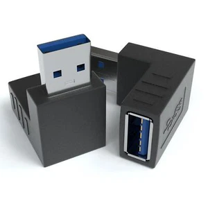2 x adaptateur d'angle USB 3.0 270° degrés adaptateur d'angle connecteur A vers prise A - Photo 1/6