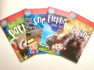 8x Different Animal’s Level 1 & 2 Scholastic Paperback Learning Books - Bild 1 von 4
