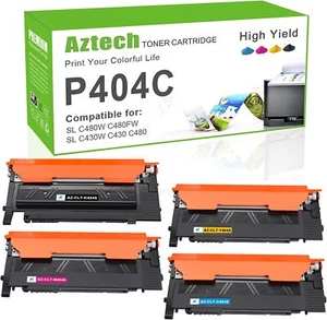 4 XXL Toner für Samsung Xpress C480W C430 C430W C480 C480FN C480FW CLT404S P404C - Bild 1 von 7
