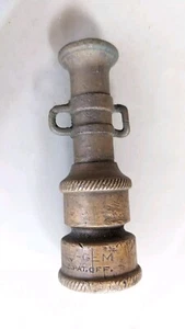 ANTIQUE VTG CRANE VALVE GEM BRIDGEPORT CT 1885 BRASS HOSE NOZZLE STEAMPUNK - Picture 1 of 12