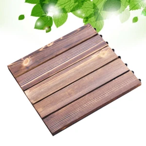 Wood Flooring Tile Outdoor Concrete Patio Floor Tiles Wood Decking Tiles - Picture 1 of 11
