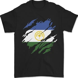 Torn Flag Bashkortostan Mens T-Shirt 100% Cotton - Picture 1 of 14