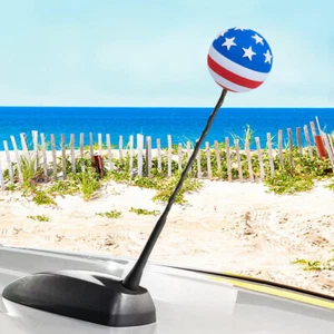 Tenna Tops USA American Flag Car, Truck, Jeep Antenna Ball Auto Accessory - Picture 1 of 7