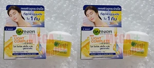 2 x GARNIER SKIN NATURALS LIGHT OVERNIGHT WHITENING PEELING NIGHT CREAM 18 ml. - Picture 1 of 3