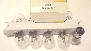 10 BULBS 2357 12VOLT 40-3CP, 25% BRIGHTER THAN 1157,2057 & 1034 BRAKE LIGHTS.*** - Bild 1 von 2