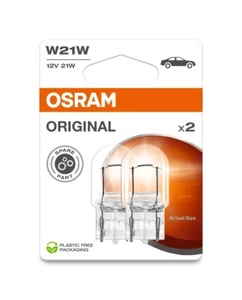 W21W OSRAM 12V  W3x16d 12V BREMSLICHT RÜCKLICHT LAMPE GLÜHBIRNE 2x STÜCK - Bild 1 von 1