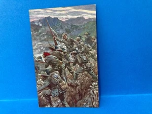 WW1 CARTOLINA PROPAGANDA - R. SALVADORI - BERSAGLIERI - LA GUERRA NOSTRA. - Foto 1 di 2