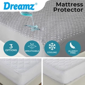 Dreamz Mattress Protector Topper Bamboo Pillowtop Waterproof Cover Underlay - Picture 1 of 45