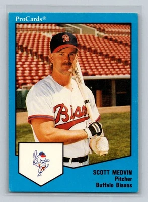 1989 ProCards Triple A #1680 Scott Medvin Buffalo Bisons Baseball Card - Image 1 of 2