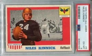 1955 Topps All-American #6 Niles Kinnick PSA 6 EX-MT Iowa - Imagen 1 de 2
