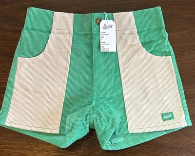 Pantalones Cortos Hammies Pana Para Hombre Talla 32 Retro Años 70 Surf Patín Verde Arena Foto 1 de 4