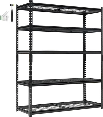 Estanterías de almacenamiento de garaje 60x24x72" 5 niveles ajuste 2000 lb metal utilitario rack Foto 1 de 4