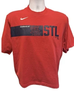 St. Louis Cardinals Nike MLB Women’s Red Clubhouse T-Shirt - Medium - Picture 1 of 2