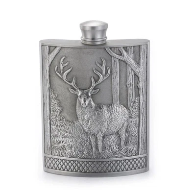 Royal Selangor Woodland - Stag Hip Flask (165ml)