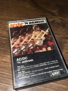 Vintage 1984 Cassette Tape AC/DC '74 Jailbreak Atlantic - Bild 1 von 3