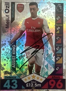 Tarjeta 2 Match Attax firmada a mano del Arsenal Mesut Ozil - Imagen 1 de 1