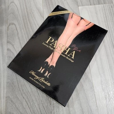 Medias Miel Birdette Pasha Rosa Neón Medias con Costuras Traseras Talla S Foto 1 de 4