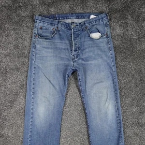 Levi's 501 Jeans Größe 34 W34 L29 Blau Regular Straight Button Fly Denim - Bild 1 von 18