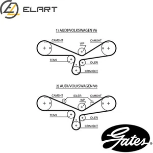 TIMING BELT 5493XS FOR AUDI A6/C5/C4 A4/B5/B6/Convertible A8/D3/D2 ALLROAD VW - Picture 1 of 6