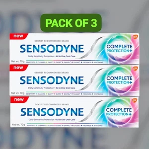 Sensodyne Zahnpasta Complete Protection + All in One tägliche Mundpflege 3er Pack 70g - Bild 1 von 7