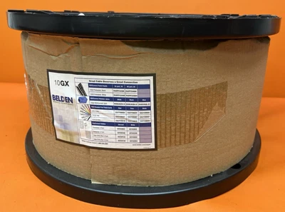 Nuevo Belden 10GX12 1000 ft elevador Cat 6 4 pares de cables amarillos sin blindaje Foto 1 de 4