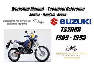 Suzuki TS200R TS200 R TS 200 R Service Repair Workshop Manual USB 1989 - 1995 - Picture 1 of 11