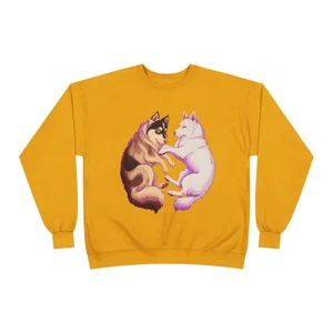 Anime Husky Hunde Nickerchen Unisex Sweatshirt, Malamute Liebhaber Geschenk, süße Wolf Grafik - Bild 1 von 28