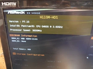 Placa madre ASRock H110M-HDS LGA1151 con CPU G4600 con E/S - Imagen 1 de 13
