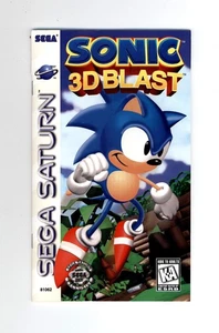 Sonic 3D Blast Sega Saturn 1996 nur Bedienungsanleitung - ohne Spiel Disc oder Hülle - Bild 1 von 5