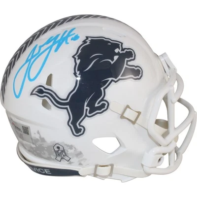 Minicasco de fanáticos de los Detroit Lions 2024 STS autografiado/firmado por Jared Goff 53623 Foto 1 de 4
