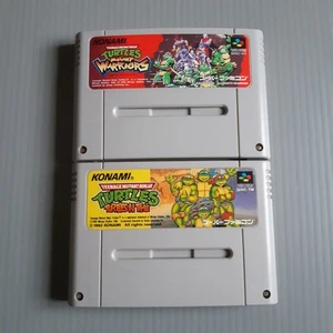 Cartucho Mutant Warriors Turtles in Time SFC Super Famicom probado - Imagen 1 de 4