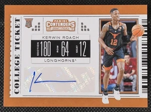 2019 Panini Contenders Draft Picks Kerwin Roach College Ticket Auto RC No. 128 - Picture 1 of 7