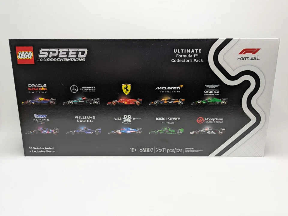 LEGO 66802 Speed Champions Ultimate Formula 1 Collector's Pack 1 Model Car Kit - Image 1 of 3