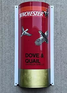 WOW!Curved Winchester Dove & Quail Shotgun Shells 3D Sign Ammunition Hunt - Picture 1 of 11