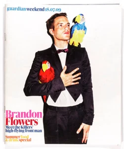 BRANDON FLOWERS THE KILLERS SUMMER FOOD AND DRINK Guardian magazine 18 July 2009 - Picture 1 of 1