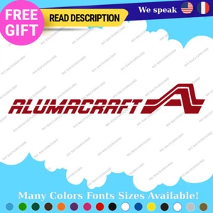 Fits AlumaCraft Vintage Large Decal Sticker Fishing Boat Aluma Water Craft Old - Picture 1 of 52