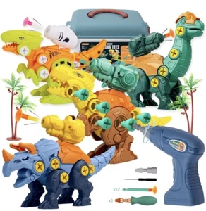 Dinosaurier Spielzeug für 3 4 5 6 7 8 jährige Jungen, MINT pädagogischer Bau - Bild 1 von 6