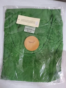 Holy Clothing Astrid MINI DRESS Size XL/1X Green Hankerchief Hemline NEW - Picture 1 of 4
