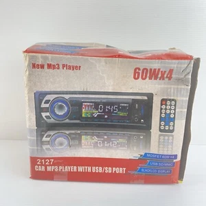 Car MP3 Player 2127 With Remote Wires USB SD Port 60Wx4 In Box - Picture 1 of 11