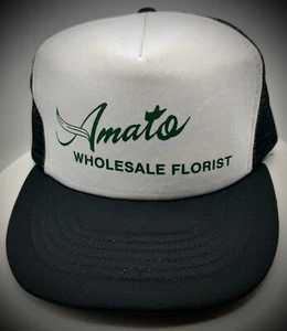 Großhandel Florist Herren Retro Trucker Mütze schwarz & weiß neu aus altem Lagerbestand neu ohne Etikett - Bild 1 von 6