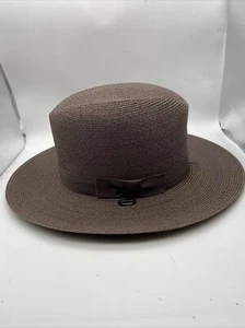 Stratton Self Forming Hat Brown Fedora Size 6 5/8 - Picture 1 of 7