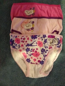 DISNEY  VIOLETTA Slips, Mädchen Unterhosen 3ER SET   GR.   116/ 122 - Bild 1 von 1