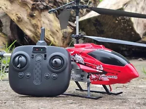 HUGE RC Helicopter Jet Plane Outdoor Remote Control RC Toy 3CH Gyro RC Drone UK - Picture 1 of 24