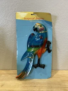 Vintage Papagei Aras tropischer Vogel Wandplakette Wandhängend 13 Zoll - Bild 1 von 3