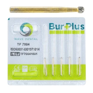 5Pcs/Pack WAVE Dental Gold plated Trimming and Finishing Bur T series TF#7004 - Picture 1 of 10