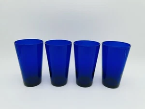 Neu Kobaltblau Libbey 16 Unzen Tumbler Gläser 4er Set ~ 6" - Bild 1 von 8