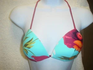 Bikini Le Mystere 1111 2 piezas talla mediana azul floral nuevo con etiquetas - Imagen 1 de 5
